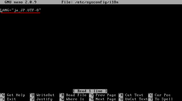 �f�t�H���g��/etc/sysconfig/i18n