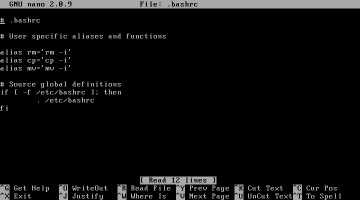 �f�t�H���g��/root/.bashrc