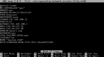 /etc/sysconfig/network-scripts/ifcfg-eth0�̐ݒ��