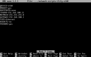 /etc/sysconfig/network-scripts/ifcfg-eth0�̕ҏW���
