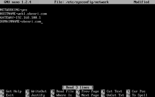 /etc/sysconfig/network�̐ݒ��