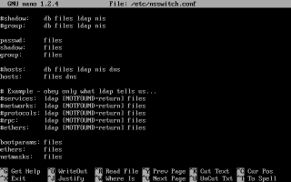 /etc/nsswitch.conf�̕ҏW���