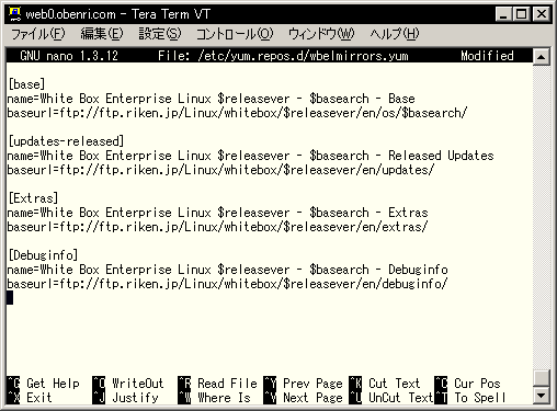 �C������/etc/yum.repos.d/wbelmirrors.yum�̓��e(respin1)