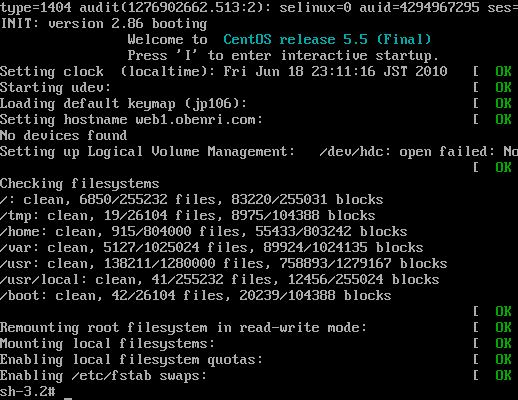 �V���O�����[�U�[���[�h�ł̋N�����