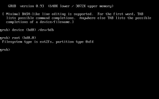 �C���X�g�[����̃p�[�e�B�V�������w��