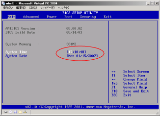 �Q�X�gPC��BIOS���(�Q�X�gPC�E�C���h�E)