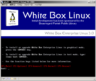 �C���X�g�[���̋N��(��FWBEL3)