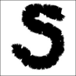 ブラシツールでの描画例(使用ブラシ:Block 01)