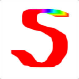 ブラシツールでの描画例(使用ブラシ:Block 01)