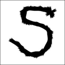 ブラシツールでの描画例(使用ブラシ:Block 01)