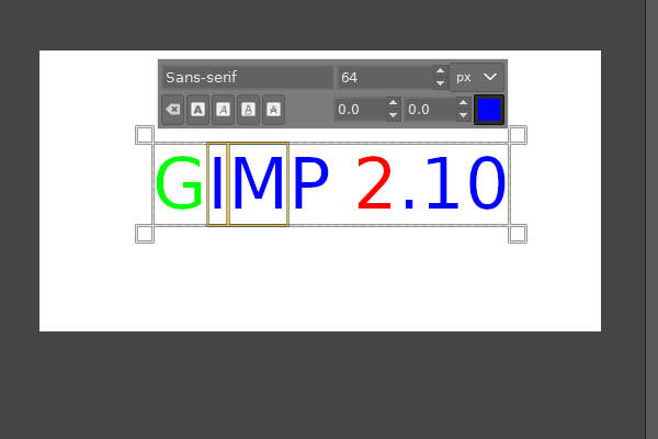 8. I と Mの字を選択する