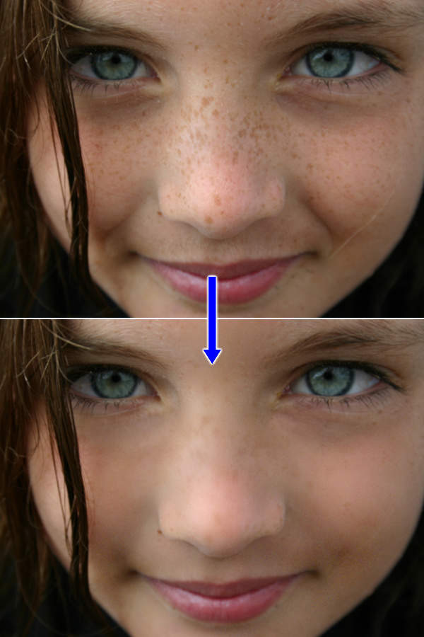 34. 補正前と補正後の写真