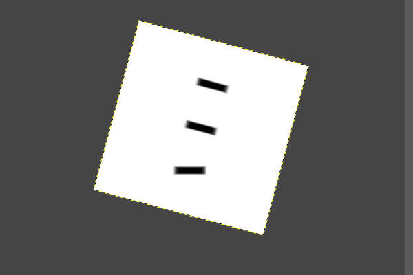 12. 表示上で水平な矩形が描かれる