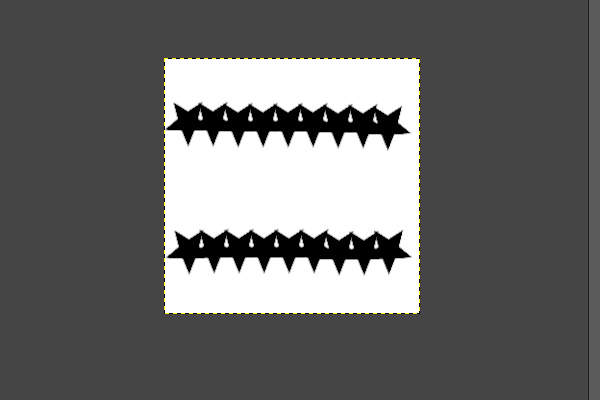 10. 素早くドラッグしてもゆっくりドラッグした場合と同じ間隔で星が描かれる