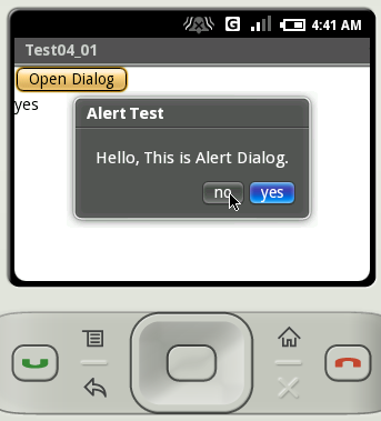 �{�^����2�z�u�����A���[�g�_�C�A���O��\��