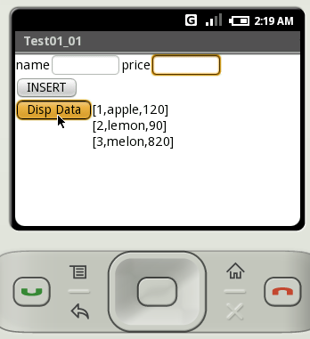 SQL�����w�肵�ăf�[�^���擾