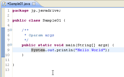 Javadoc�̃z�o�[�\��