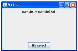 JFileChooser�ŕ����t�@�C����I���\�ɐݒ肷��