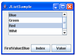 �I�����ꂽ���ڂ̒l�̎擾