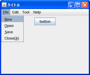 ���j���[�A�C�e���̃L�[�{�[�h�j�[���j�b�N�̐ݒ�