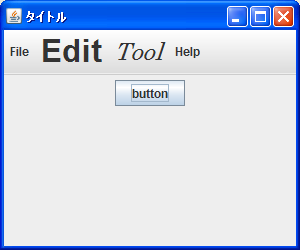���j���[�ŕ\������镶����̃t�H���g��ݒ�