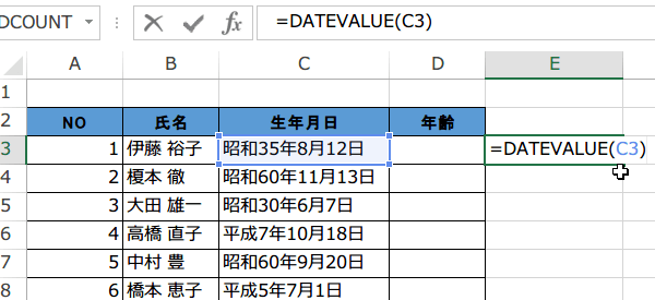 DATEVALUE�֐��̎����R�s�[
