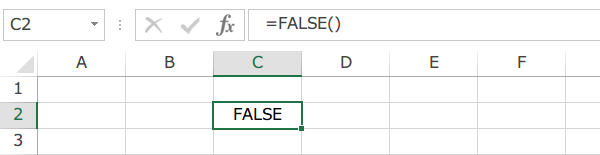 Excel FALSE�֐�