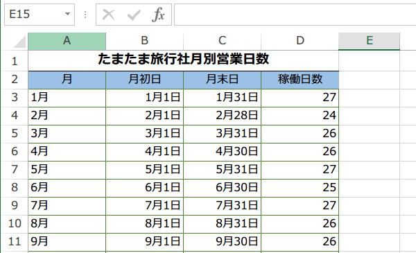 NETWORKDAYS.INTL�֐��̎g����3