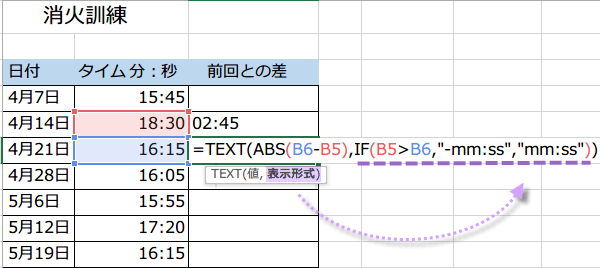 �֐��Ŏ��Ԃ̈����Z�̃}�C�i�X��\��3