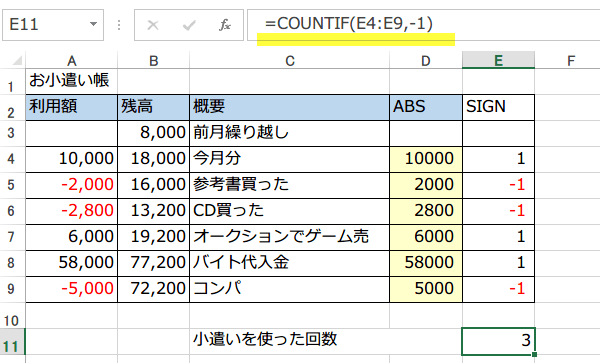 ABS�֐�,SIGN�֐�