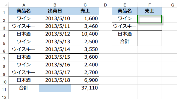 SUMIF�֐��̎g����1