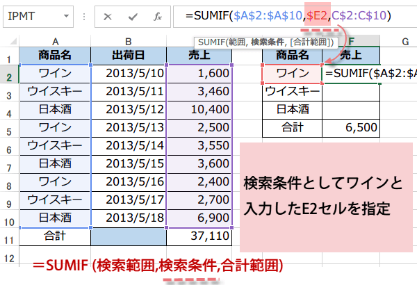 SUMIF�֐��̎g����4