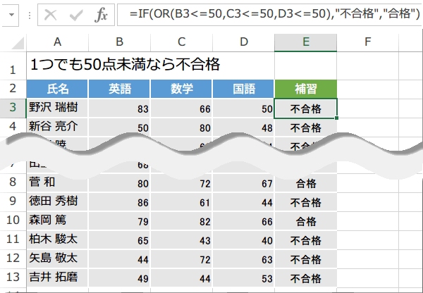 IF�֐��̕�������OR�֐�5