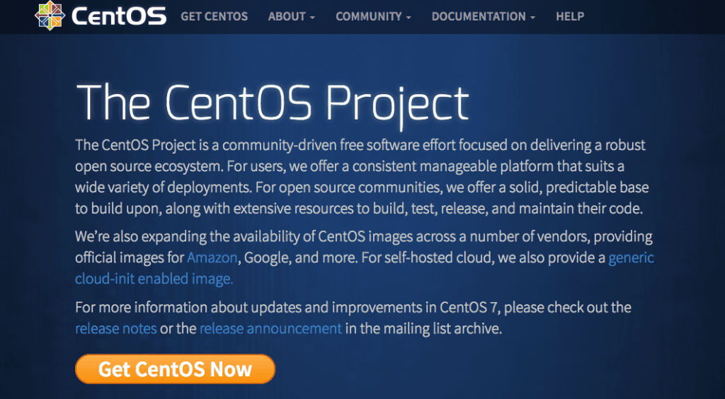 centos ダウンロード