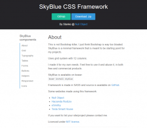 SkyBlue CSS