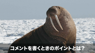 コメントを書くときのポイントとは？