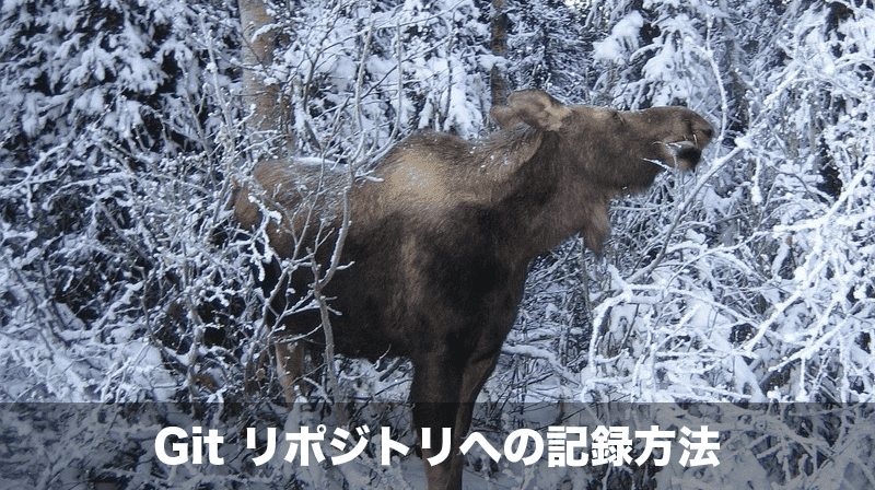 Gitリポジトリへの記録方法