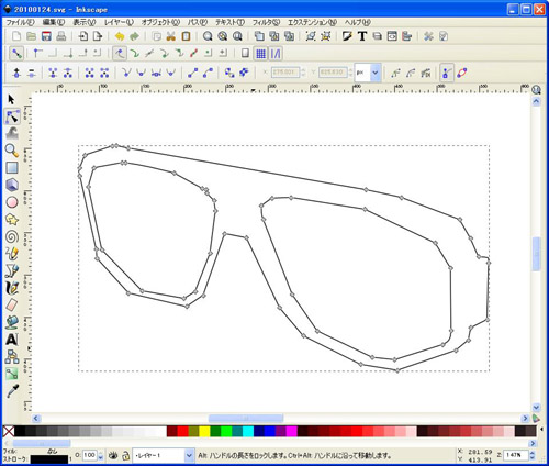 �؃W�F�c�[���ŗ֊s��`��