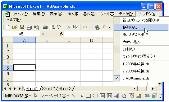 Window�I�u�W�F�N�g�̎擾