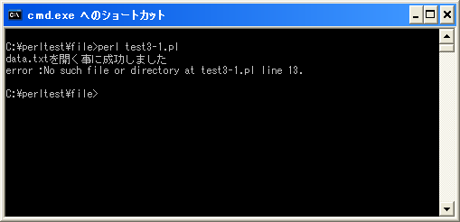 �t�@�C���I�[�v�����̃G���[����