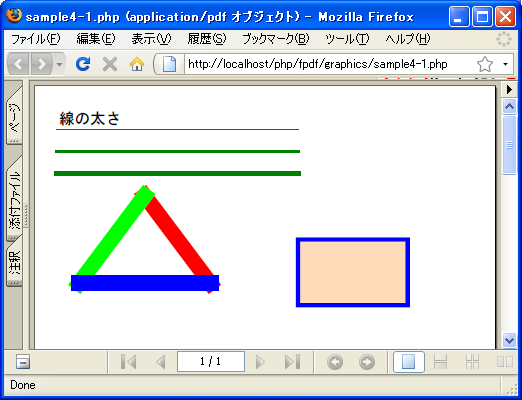 ���̑����̐ݒ�(SetLineWidth)