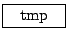 \framebox[4em]{tmp}
