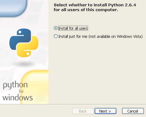 Python�C���X�g�[���C���[�W�菇�P