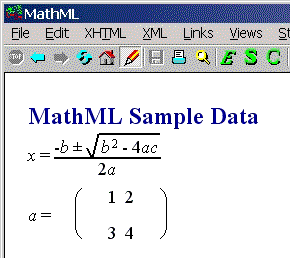 Mozilla�u���E�U�ŕ\������MathML�̎��s����