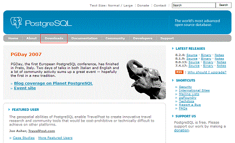 PostgreSQL�̃T�C�g�ɃA�N�Z�X 