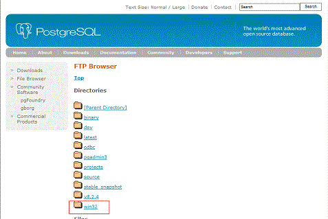 PostgreSQL��FTP Browser