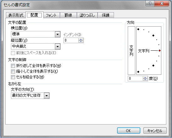 �Z���̏����ݒ�F�z�u